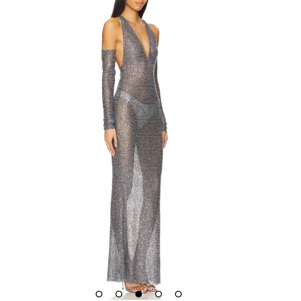 The Freya Gown in Gunmetal